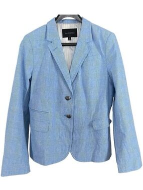 Banana Republic Linen Cotton Blend Blazer, Light Blue